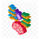 Neuromarketing Etiqueta Cerebro Icono