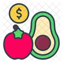 Precio de frutas  Icono