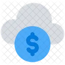 Dinero Inversion Nube Icon