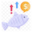 Precio del pescado  Icono