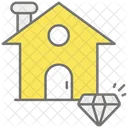 Precious House Precious Home Diamond House Icon