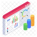 Web Analytics Online Analytics Predictive Analytics Icon