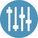 Ajustador Audio Equalizador Icono
