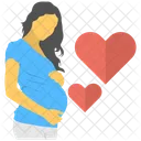 임신 임산부 여성 아이콘