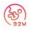W Alphabet Letter Icon