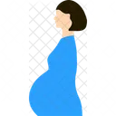Pregnant Lady Belly Woman Icon