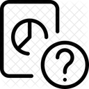 Pregunta En Papel De Grafico Circular Ayuda Para El Informe De Analisis Pregunta Para El Informe De Analisis Icono