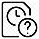 Pregunta Sobre El Archivo Del Reloj De Control De Tiempo Icono