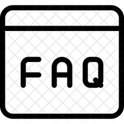 Preguntas frecuentes en línea  Icono