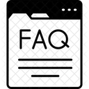 Web Preguntas Frecuentes En Linea Soporte Icono
