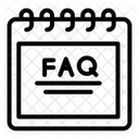 Preguntas frecuentes en el calendario  Icono