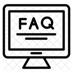 Preguntas frecuentes en el monitor de la computadora  Icono