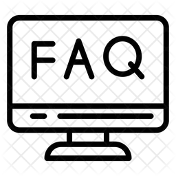 Preguntas frecuentes en el monitor de la computadora  Icono