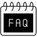 Preguntas Frecuentes Calendario Horario Icono