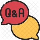 Q Y Un Chat Chat De Ayuda Respuesta Icono