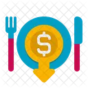 Preiswertes Essen  Symbol