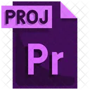 Premiere Pro File Flat Icon