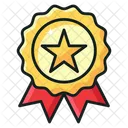 Distintivo Della Stella Distintivo Di Qualita Distintivo Di Classifica Icon