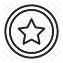 Prêmio de distintivo de estrela  Ícone