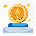 Premio Ethereum Moeda Ethereum Riqueza Ethereum Ícone