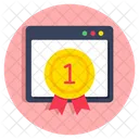 Premio Web Recompensa Web Melhor Site Ícone