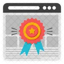 Premio Web Recompensa Web Melhor Site Ícone