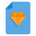 Premium Diamond Sheet Icon