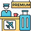 Premium airplane reservation  Icon