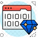 Premium binary data  Icon