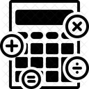 Premium Calculator Calculate Total Icon