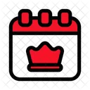 Calendar Crown Schedule Icon