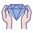 Diamond Finger Hand Icon