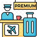 Flughafen Terminal Premium Symbol