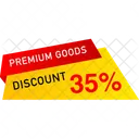 Premium Goods Discount Banner Tag Icon