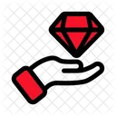 Hand Diamond Premium Icon