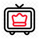 Tv Crown Premium Icon