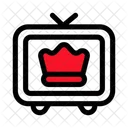 Tv Crown Premium Icon