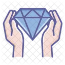 Diamant Finger Hand Icon