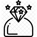 Premium Kunde Brillant Symbol