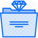 Premium Ordner Edel Ordner Diamant Ordner Symbol