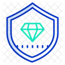 Premium Security Diamond Security Diamond Shield Icon