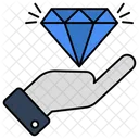 Premium Service Diamond Jewel Icon
