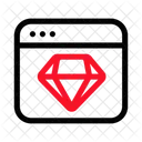 Web Diamond Premium Icon