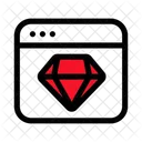 Web Diamond Premium Icon