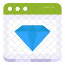 Premium Website Premium Webpage Online Diamond Icon