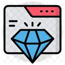 Premium Website Premium Webpage Online Diamond Icon