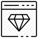 Web Site Web Page Diamond Icon