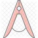 Prendedor De Roupa Icone De Cor Linear Ícone