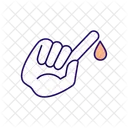 Prendre Du Sang Pour Le Test Sang Goutte Icône