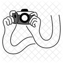 Black Monochrome Ready To Take A Photo Illustration Prepared For Photography Camera Ready Symbol